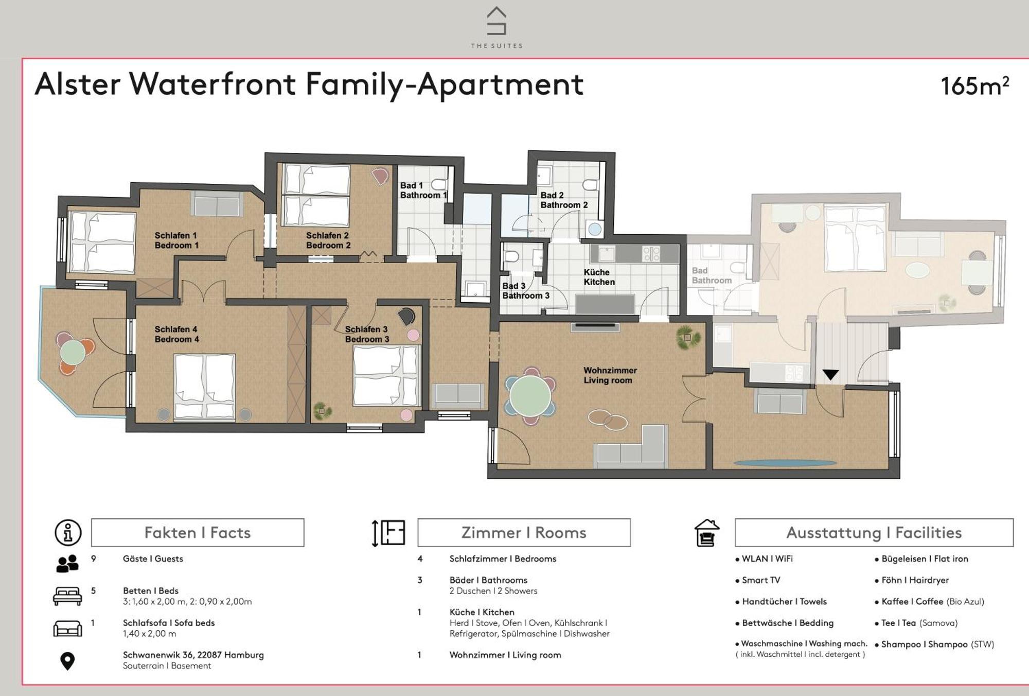 The Suites Alster Waterfront Family Apartments Гамбург Экстерьер фото